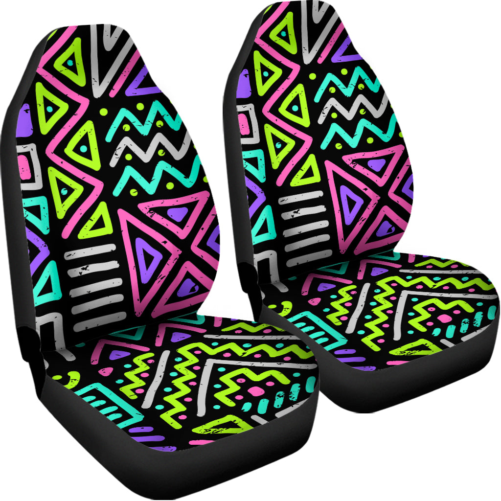 Neon Native Aztec Pattern Print Universal Fit Car Seat Covers