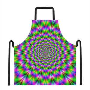 Neon Psychedelic Optical Illusion Apron