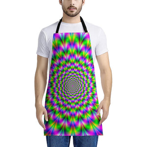 Neon Psychedelic Optical Illusion Apron