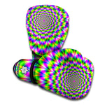 Neon Psychedelic Optical Illusion Boxing Gloves