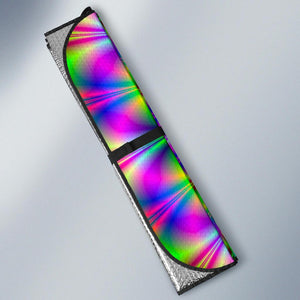 Neon Psychedelic Optical Illusion Car Sun Shade GearFrost