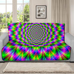 Neon Psychedelic Optical Illusion Futon Protector