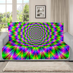 Neon Psychedelic Optical Illusion Futon Protector