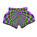 Neon Psychedelic Optical Illusion Muay Thai Boxing Shorts