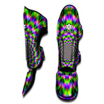 Neon Psychedelic Optical Illusion Muay Thai Shin Guard