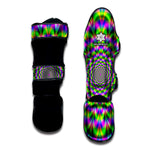 Neon Psychedelic Optical Illusion Muay Thai Shin Guard