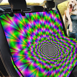 Neon Psychedelic Optical Illusion Pet Car Back Seat Cover