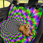 Neon Psychedelic Optical Illusion Pet Car Back Seat Cover