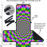 Neon Psychedelic Optical Illusion Recliner Protector