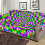 Neon Psychedelic Optical Illusion Sofa Protector