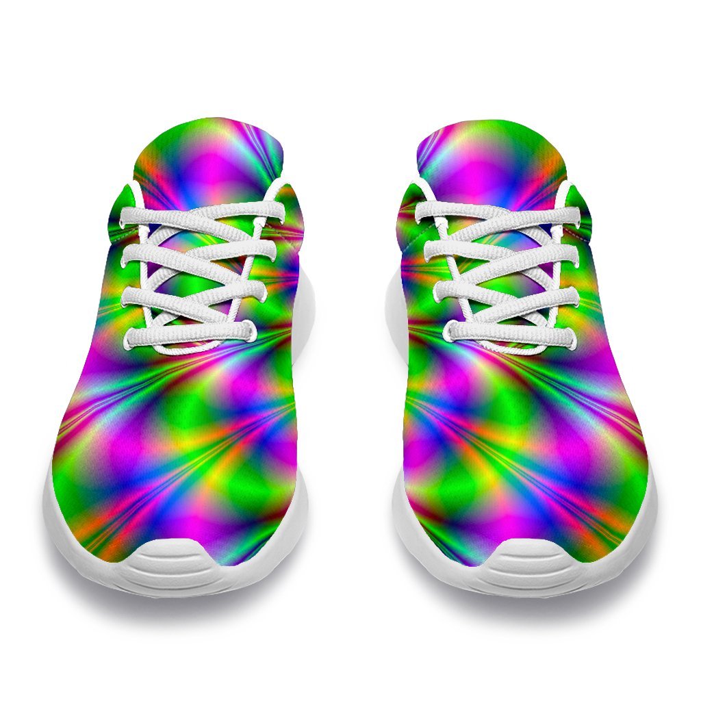 Neon Psychedelic Optical Illusion Sport Shoes GearFrost