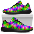 Neon Psychedelic Optical Illusion Walking Shoes