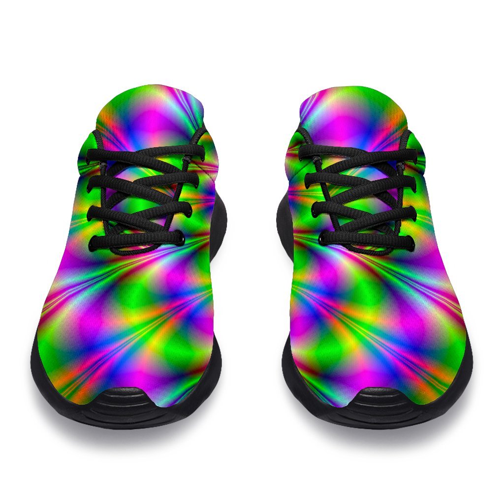 Neon Psychedelic Optical Illusion Sport Shoes GearFrost