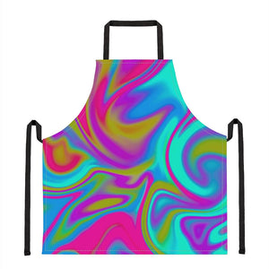 Neon Psychedelic Trippy Print Apron