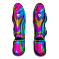 Neon Psychedelic Trippy Print Muay Thai Shin Guards