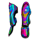 Neon Psychedelic Trippy Print Muay Thai Shin Guard