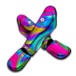 Neon Psychedelic Trippy Print Muay Thai Shin Guard
