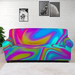 Neon Psychedelic Trippy Print Sofa Cover