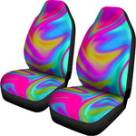Neon Psychedelic Trippy Print Universal Fit Car Seat Covers