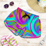 Neon Psychedelic Trippy Print Women's Shorts
