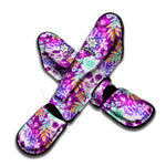 Neon Skull Floral Pattern Print Muay Thai Shin Guard