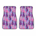 Neon Trippy Pineapple Pattern Print Front Car Floor Mats