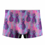 Neon Trippy Pineapple Pattern Print Men's Boxer Briefs