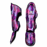 Neon Trippy Pineapple Pattern Print Muay Thai Shin Guard