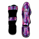 Neon Trippy Pineapple Pattern Print Muay Thai Shin Guard