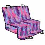 Neon Trippy Pineapple Pattern Print Pet Car Back Seat Cover