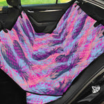Neon Trippy Pineapple Pattern Print Pet Car Back Seat Cover