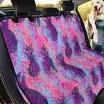 Neon Trippy Pineapple Pattern Print Pet Car Back Seat Cover