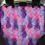 Neon Trippy Pineapple Pattern Print Pet Car Back Seat Cover