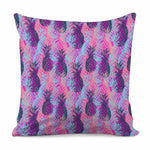 Neon Trippy Pineapple Pattern Print Pillow Cover