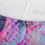 Neon Trippy Pineapple Pattern Print Sofa Cover