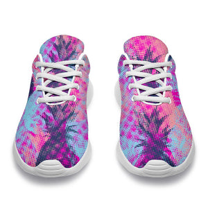 Neon Trippy Pineapple Pattern Print Sport Shoes GearFrost