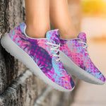 Neon Trippy Pineapple Pattern Print Sport Shoes GearFrost