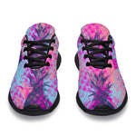 Neon Trippy Pineapple Pattern Print Sport Shoes GearFrost