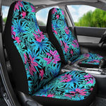 Neon Tropical Leaf Universal Fit Car Seat Covers GearFrost