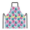 Neon Zig Zag Pineapple Pattern Print Apron