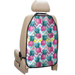 Neon Zig Zag Pineapple Pattern Print Car Seat Organizers