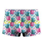 Neon Zig Zag Pineapple Pattern Print Men's Boxer Briefs