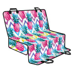 Neon Zig Zag Pineapple Pattern Print Pet Car Back Seat Cover
