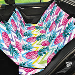 Neon Zig Zag Pineapple Pattern Print Pet Car Back Seat Cover