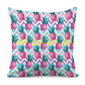 Neon Zig Zag Pineapple Pattern Print Pillow Cover