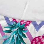 Neon Zig Zag Pineapple Pattern Print Sofa Cover