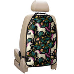 Night Floral Unicorn Pattern Print Car Seat Organizers
