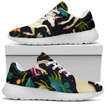 Night Floral Unicorn Pattern Print Sport Shoes GearFrost