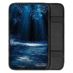 Night Forest And Moonlight Print Car Center Console Cover