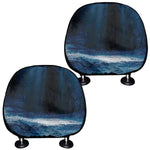 Night Forest And Moonlight Print Car Headrest Covers